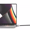 Compulocks Ledge Lock Adapter for MacBook Pro 14 inch M1 M2 M3 Keyed Cable Lock Silver