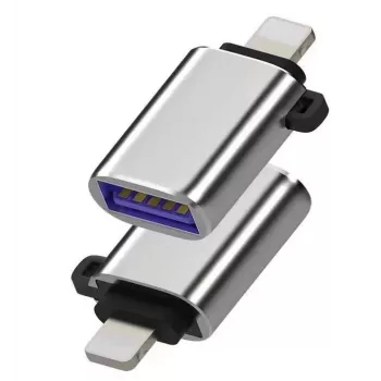 Microconnect MC-LIGHTUSB3 cable gender changer Lightning USB A Silver