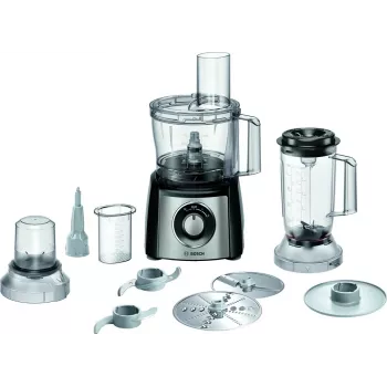 Food processor Bosch MCM3PM386 — 900 W motor, 2.3 L bowl, black/transparent