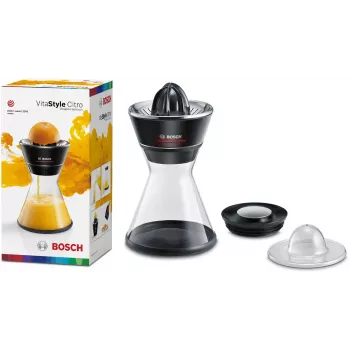 Citrus Press Bosch MCP72GPB — electric citrus juicer, stainless steel, 1 L juice container, black
