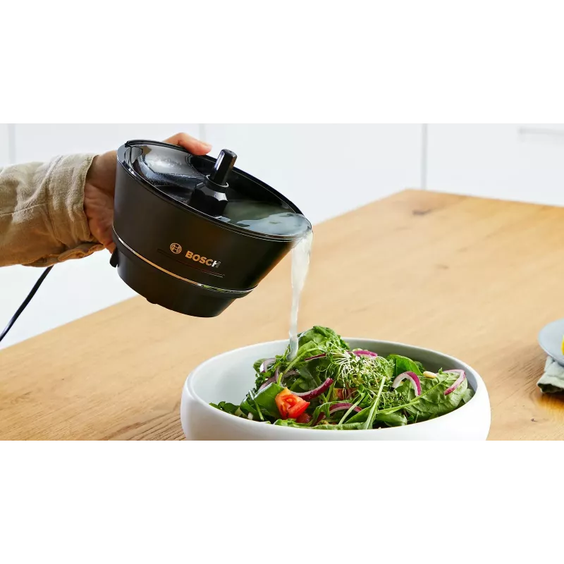 Citrus Press Bosch MCP72GPB — electric citrus juicer, stainless steel, 1 L juice container, black