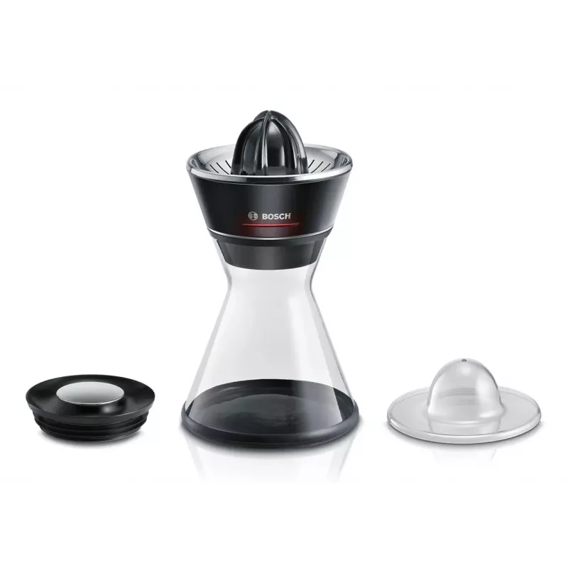 Citrus Press Bosch MCP72GPB — electric citrus juicer, stainless steel, 1 L juice container, black