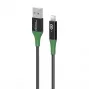 Microconnect MC-SMART USB A-L-2 lightning cable 2 m Black, Green