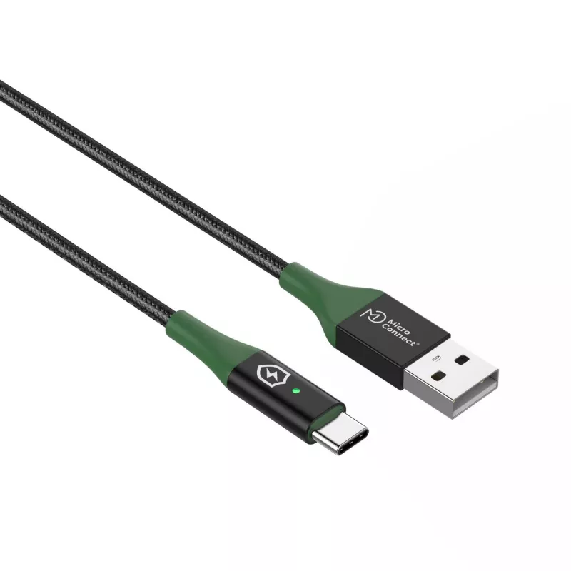 Microconnect MC-SMART USB-A-C-01 USB cable USB 2.0 1 m USB A USB C Black, Green