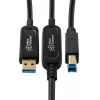 Microconnect MC-USB3.0AB15OP USB cable USB 3.2 Gen 2 (3.1 Gen 2) 15 m USB A USB B Black