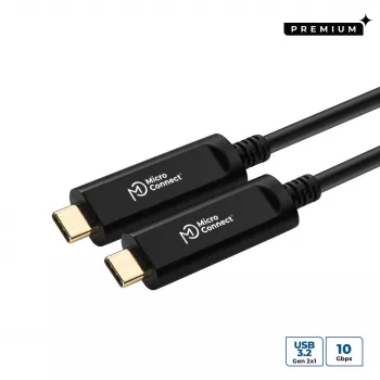 Microconnect MC-USB3.1CC10OP USB cable USB 3.2 Gen 2 (3.1 Gen 2) 10 m USB C Black