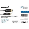 Microconnect MC-USB3.2CA10OP USB cable USB 3.2 Gen 2 (3.1 Gen 2) 10 m USB A USB C Black