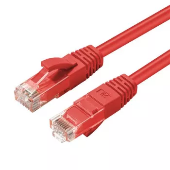 Network Cable Microconnect CAT6A UTP RJ-45 0.15m Red