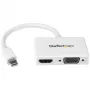 StarTech.com Travel A/V Adapter: 2-in-1 Mini DisplayPort to HDMI or VGA Converter - White