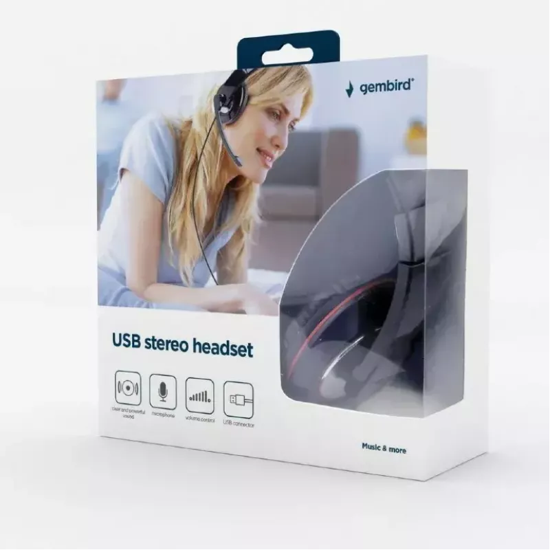 Headphones Gembird MHS-U-001 USB headphones Wired