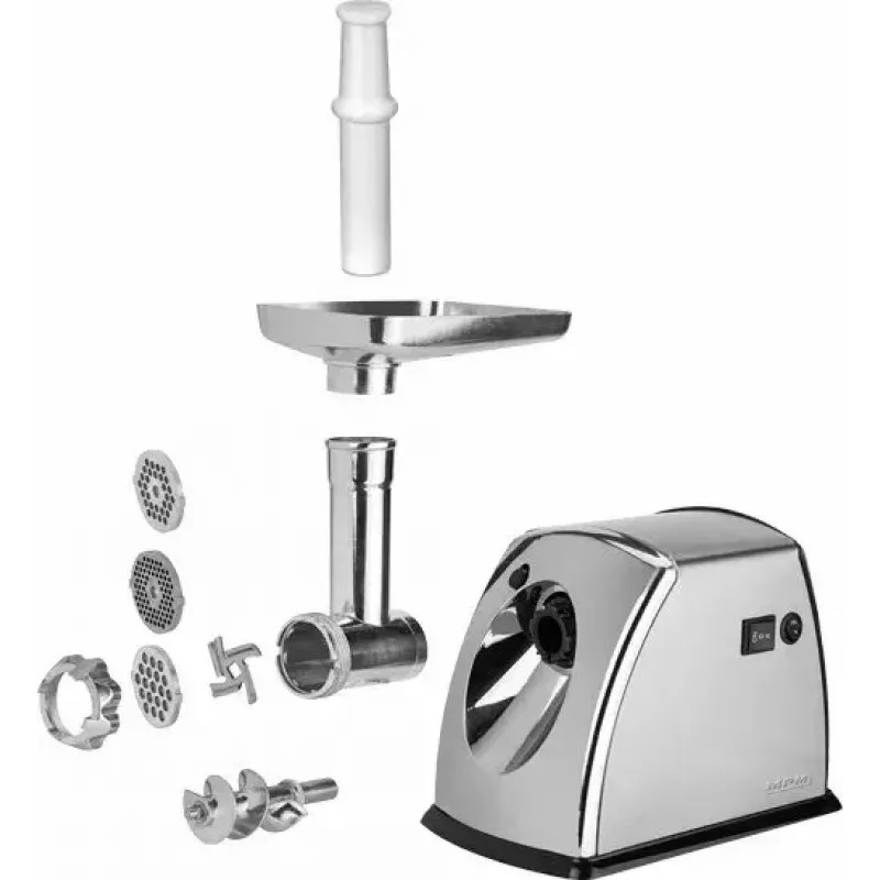 Electric meat grinder MPM MMM-07M, 300W, stainless steel, 3 plates, 220–240V