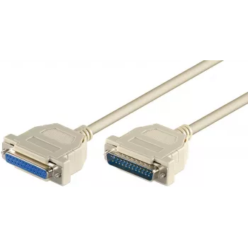 Microconnect MODGR3 serial cable White 3 m DB-25