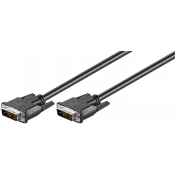 Microconnect MONCCS1 DVI cable 1 m DVI-D Black