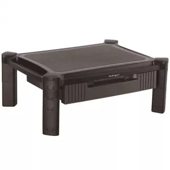 StarTech.com Monitor Riser - Drawer - Height Adjustable, Freestanding, 10 kg, 33 cm (13 inch), 81.3 cm (32 inch), Height adjustment, Black