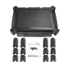 StarTech.com Monitor Riser - Drawer - Height Adjustable, Freestanding, 10 kg, 33 cm (13 inch), 81.3 cm (32 inch), Height adjustment, Black