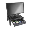 StarTech.com Monitor Riser - Drawer - Height Adjustable, Freestanding, 10 kg, 33 cm (13 inch), 81.3 cm (32 inch), Height adjustment, Black