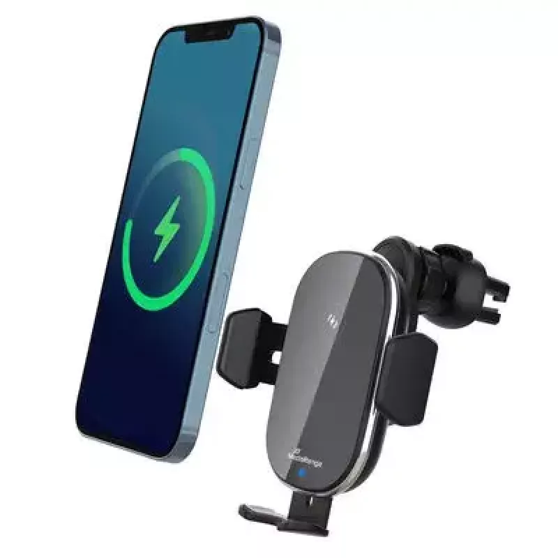 Wireless Charger MediaRange MRMA117 Fast Charging Smartphone Black