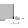 Compulocks Mac Studio Ledge Lock Adapter Keyed Cable Lock Silver