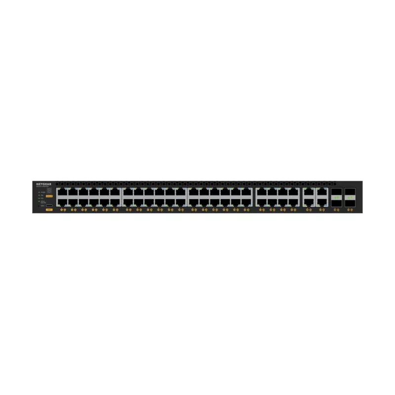 NETGEAR M4350-44M4X4V Managed L3 2.5G Ethernet (100/1000/2500) Power over Ethernet (PoE) 1U Black