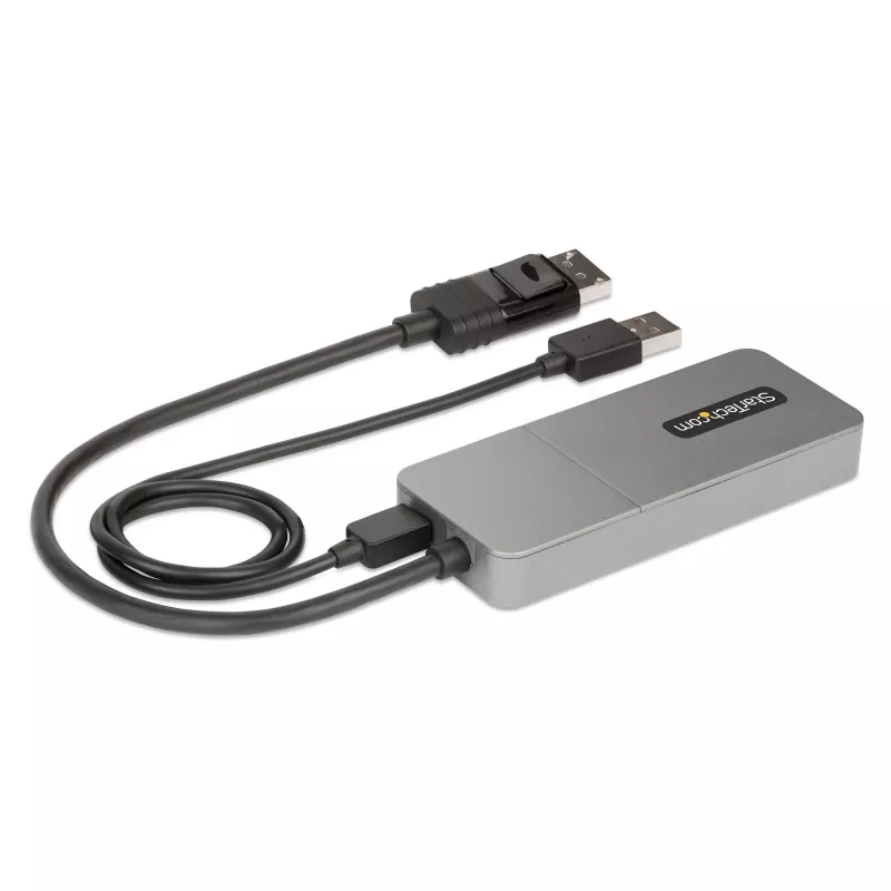 StarTech.com 3-Port MST Hub - DisplayPort to 3x HDMI, Triple 4K 60Hz Monitors, DP 1.4 Multi-Monitor Video Adapter, 1ft (30cm) Built-in Cable, USB Powered, Windows Only