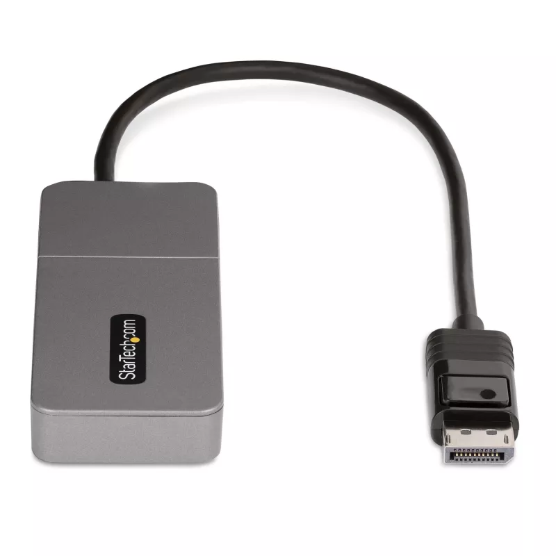 StarTech.com 3-Port MST Hub - DisplayPort to 3x HDMI, Triple 4K 60Hz Monitors, DP 1.4 Multi-Monitor Video Adapter, 1ft (30cm) Built-in Cable, USB Powered, Windows Only