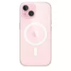 Protective Cover Case for iPhone 15 by Apple, MagSafe, Transparent, PC, for 6.1 inch