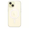 Protective Cover Case for iPhone 15 by Apple, MagSafe, Transparent, PC, for 6.1 inch
