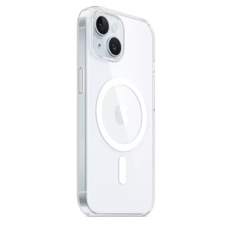 Protective Cover Case for iPhone 15 by Apple, MagSafe, Transparent, PC, for 6.1 inch