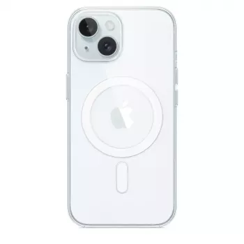 Protective Cover Case for iPhone 15 by Apple, MagSafe, Transparent, PC, for 6.1 inch