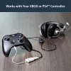 StarTech.com White headset adapter for headsets with separate headphone / microphone plugs - 3.5mm 4 position to 2x 3 position 3.5mm M/F