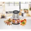 Electric Food Chopper Rommelsbacher MZ 400 — 1.0 L glass bowl, 400 W, stainless-steel 4‑wing blade, black