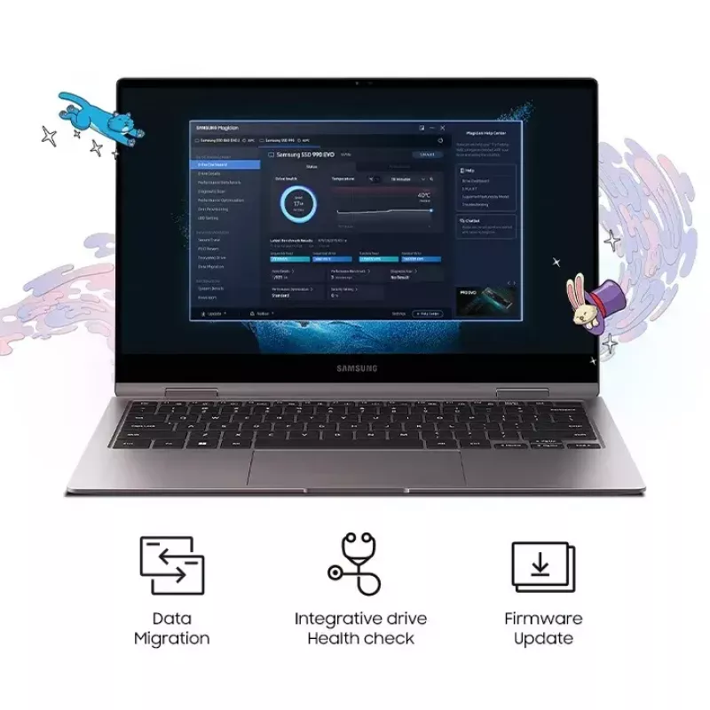 SSD drive Samsung 990 EVO 2000 GB M.2 2280 NVMe MZ-V9E2T0BW