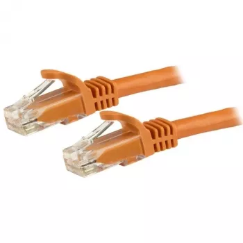 StarTech.com 15m CAT6 Ethernet Cable - Orange CAT 6 Gigabit Ethernet Wire -250MHz 100W PoE RJ45 UTP Network/Patch Cord Snagless w/Strain Relief Individually Tested