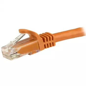 StarTech.com 15m CAT6 Ethernet Cable - Orange CAT 6 Gigabit Ethernet Wire -250MHz 100W PoE RJ45 UTP Network/Patch Cord Snagless w/Strain Relief Individually Tested
