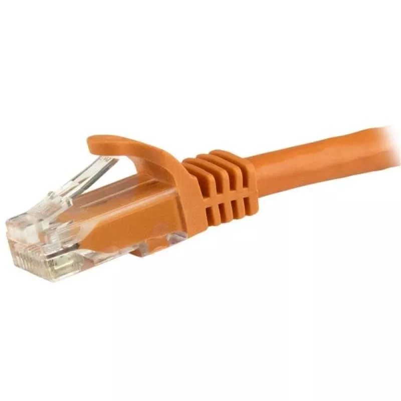 StarTech.com 15m CAT6 Ethernet Cable - Orange CAT 6 Gigabit Ethernet Wire -250MHz 100W PoE RJ45 UTP Network/Patch Cord Snagless w/Strain Relief Individually Tested