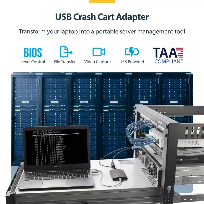 StarTech.com USB Crash Cart Adapter with File Transfer & Video Capture