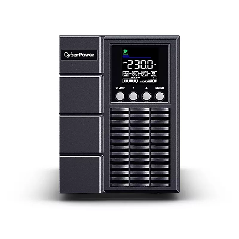 Uninterruptible Power Supply CYBERPOWER OLS1000EA, Online double-conversion, 1 kVA/900 W, 3× IEC C13 outlets, pure sine, LCD, tower