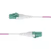 StarTech.com 2m (6ft) LC to LC (UPC) OM4 Multimode Fiber Optic Cable, Erika Violet, 50/125µm, 40G/100G, LOMMF/VCSEL, Uniboot Fiber Jumper Cord, OFNR Riser Rated