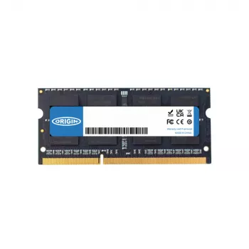 Origin Storage 8GB DDR3 1600MHz SODIMM 2Rx8 Non-ECC 1.35V, 8 GB, 1 x 8 GB, DDR3, 1600 MHz, 204-pin SO-DIMM, Green