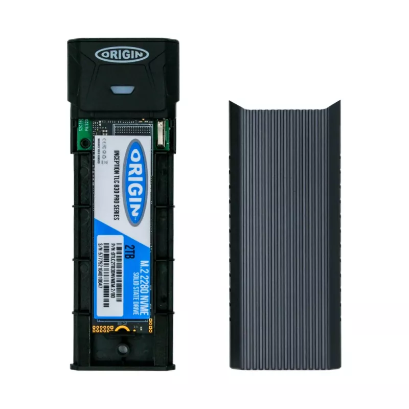 Origin Storage Origin Inception External SSD 256GB NVMe M.2 3D TLC 80mm with C-C & C-A Cable