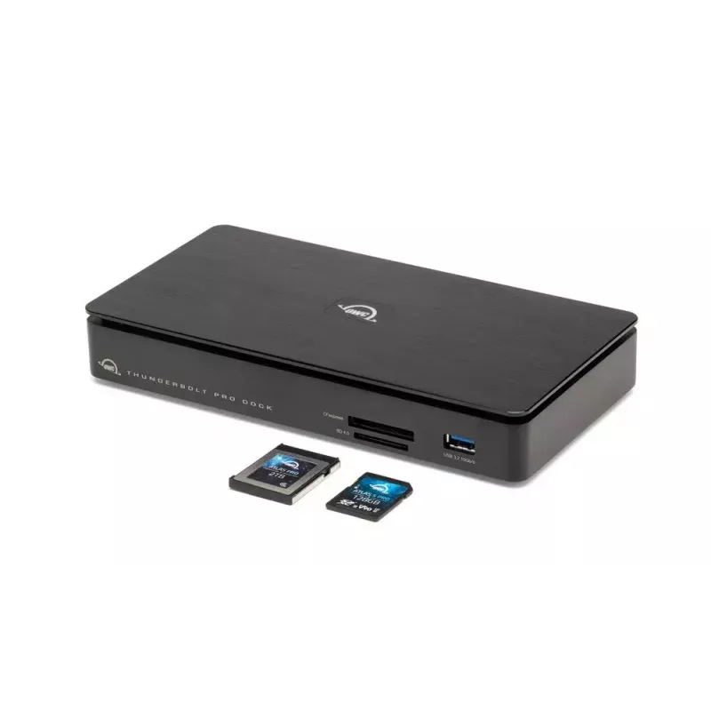 OWC Thunderbolt Pro Dock Wired Thunderbolt 3 Black 85W Power Delivery 40 Gbit/s