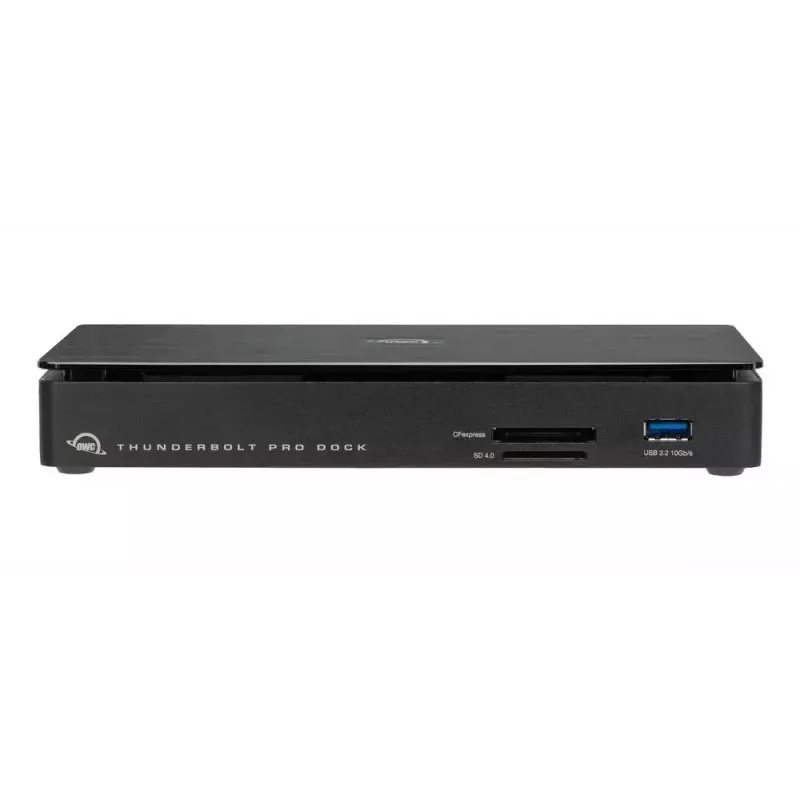 OWC Thunderbolt Pro Dock Wired Thunderbolt 3 Black 85W Power Delivery 40 Gbit/s