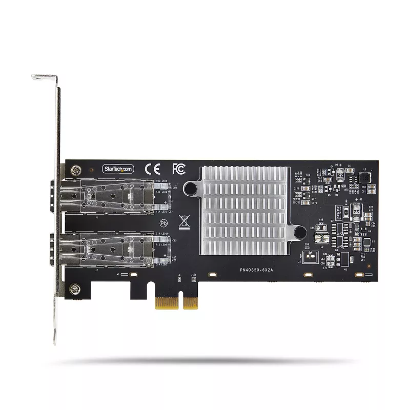 StarTech.com 2-Port GbE SFP Network Card, PCIe 2.0 x1, Intel I350-AM2 2x 1GbE Controller, 1000BASE Copper/Fiber Optic, Dual-Port Gigabit Ethernet NIC, Desktop/Server Backplanes - Windows and Linux Compatible