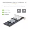 StarTech.com 4-Port GbE SFP Network Card, PCIe 2.0 x2 (x4, x8, x16 Compatible), Intel I350-AM4 4x 1GbE Controller, 1000BASE Copper/Fiber Optic, Desktop/Server Quad-Port Gigabit Ethernet NIC - Windows & Linux