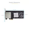 StarTech.com 4-Port GbE SFP Network Card, PCIe 2.0 x2 (x4, x8, x16 Compatible), Intel I350-AM4 4x 1GbE Controller, 1000BASE Copper/Fiber Optic, Desktop/Server Quad-Port Gigabit Ethernet NIC - Windows & Linux