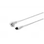 Microconnect PE010818W power cable White 1.8 m Power plug type F C5 coupler