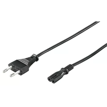 Microconnect PE030718 power cable Black 1.8 m CEE7/16 C7 coupler