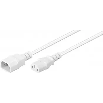 Microconnect PE040605W power cable White 0.5 m C14 coupler C13 coupler