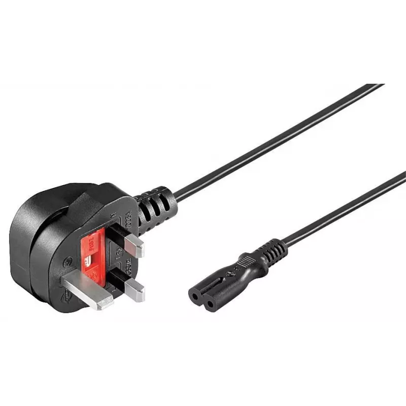 Microconnect PE090718 power cable Black 1.8 m Power plug type G C7 coupler