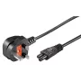 Microconnect PE090818 power cable Black 2 m Power plug type G C5 coupler
